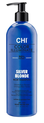 Изображение CHI Color Illuminate Silver Blonde Blue Shampoo 355ml