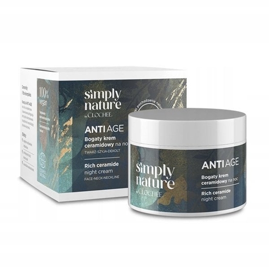 Picture of CLOCHEE_Simply Nature Anti Age bogaty krem ceramidowy na noc 50ml