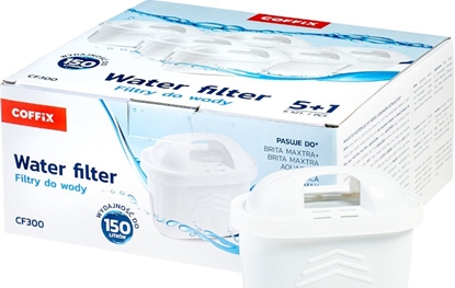 Изображение Coffix Uniwersalne filtry do dzbanka wody 6 szt. CF300