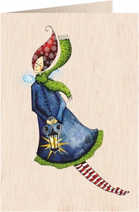 Attēls no Cozywood Karnet drewniany C6 + koperta. wita, Kobieta