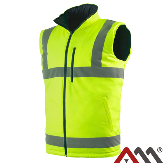 Изображение Darba veste divpusēja dzeltena|zila L