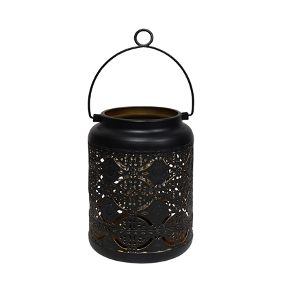 Изображение Dārza Laterna ar LED uz baterijām, 12x12x17cm, mel