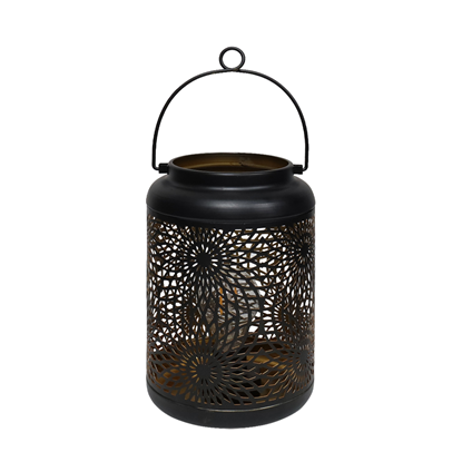 Attēls no Dārza Laterna ar LED uz baterijām, 12x12x18cm, mel