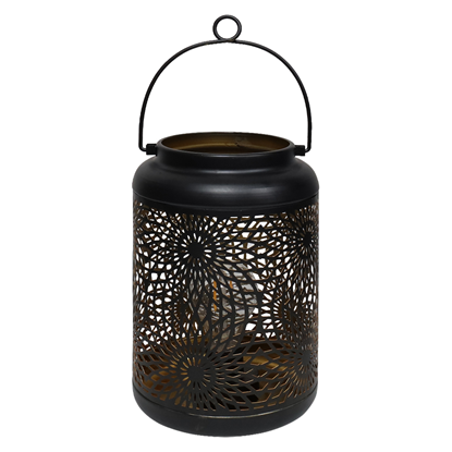 Attēls no Dārza Laterna ar LED uz baterijām, 15x15x22cm, mel