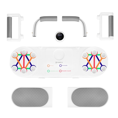 Attēls no DBP03 Daudzfunkcionāls dēlis vēdera preses vingrinājumiem un atspiešanās vingrinājumiem ar HMS skaitītāju