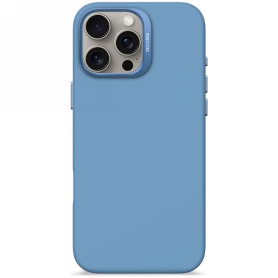Picture of Decoded Decoded AntiMicrobial Silicone Backcover Case with MagSafe for iPhone 16 Pro Max - Blue