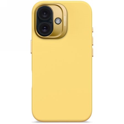Attēls no Decoded Decoded AntiMicrobial Silicone Backcover with MagSafe for iPhone 16 - Yellow