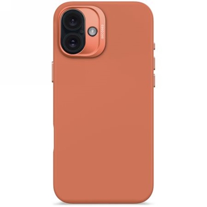Attēls no Decoded Decoded AntiMicrobial Silicone Backcover with MagSafe for iPhone 16 Plus - Orange