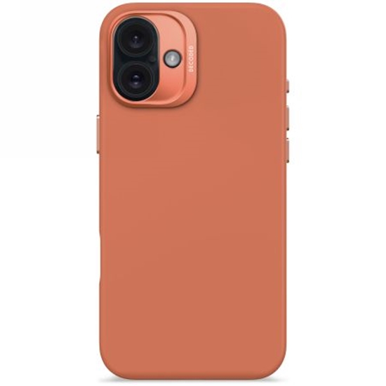 Picture of Decoded Decoded AntiMicrobial Silicone Backcover with MagSafe for iPhone 16 Plus - Orange