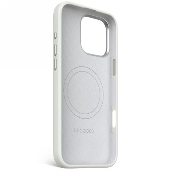 Picture of Decoded Decoded AntiMicrobial Silicone Backcover with MagSafe for iPhone 16 Pro Max - Gray