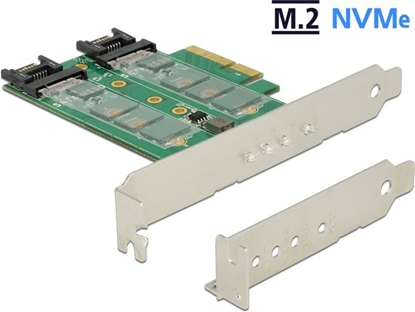 Picture of Delock PCI Express Card > 3 x M.2 Slot - Low Profile Form Factor