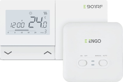 Attēls no E901RF - Bezprzewodowy, elektroniczny regulator temperatury - tygodniowy, ENGO.+ BON (DWZ)