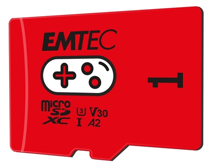 Изображение Emtec MicroSDXC 1TB UHS-I U3 V30 A2 Gaming Rouge