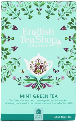 Picture of English Tea Shop Herbata zielona Mint Green Tea 20 saszetek
