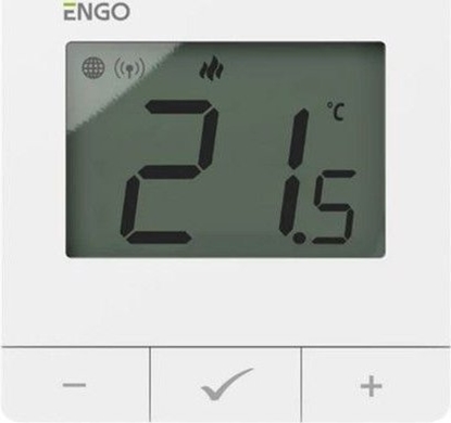 Изображение Engo Internetowy, natynkowy regulator temperatury ZigBee/868MHz, Biay, bateryjny