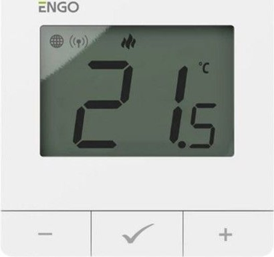 Picture of Engo Internetowy, natynkowy regulator temperatury ZigBee/868MHz, Biay, bateryjny