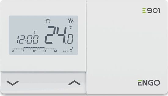 Изображение Engo Programowany, przewodowy regulator temperatury E901