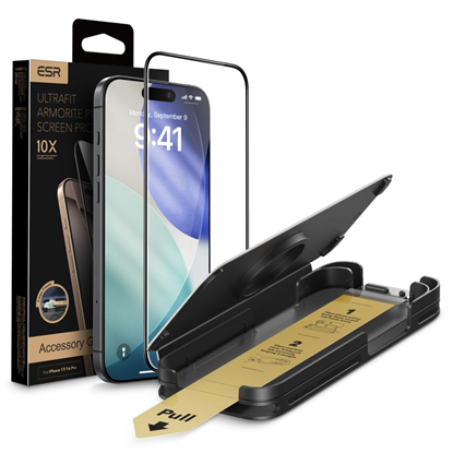 Attēls no ESR ESR UltraFit Armorite Pro Tempered Glass for iPhone 16 Pro / 17 - Transparent