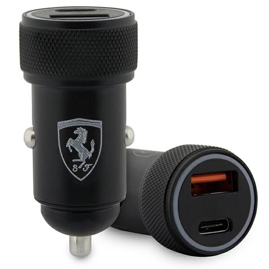 Picture of Ferrari Ferrari PD-QC 3.0 20W Fast Charge Car Charger - Black