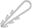 Изображение Fischer fischer cable loop Steckfix SF plus LS 3/13, clamp (light grey, 100 pieces)