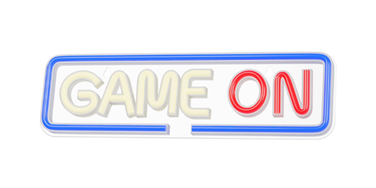 Изображение Forever Light FPNE23 Neon PLEXI LED lamp "GAME ON"