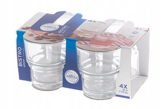 Picture of Glāzes stikla Bistro 210ml, 4gb