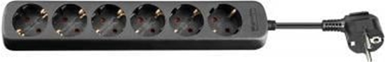 Изображение Goobay 6 gniazd 5 m czarna
