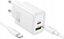 Attēls no HOCO adowarka sieciowa USB A + Typ C + kabel Typ C do Typ C PD QC3.0 3A 20W N61 biaa