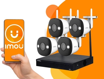 Изображение Imou 4 kameru 2Mpx Wi-Fi novērošanas komplekts | 4 kanālu ierakstu iekārta ar 1TB HDD disku