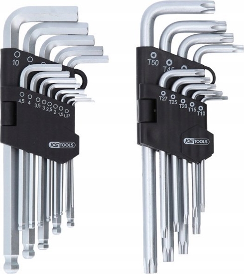 Picture of Intel L-rakt eiakampi ir Torx komplektas, 22 vnt., KS Tools