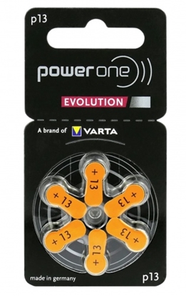 Attēls no Izmērs 13 | Dzirdes Aparāta baterijas Varta Power one Evolution Zn-Air PR48 iepakojumā 6 gb.