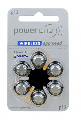 Picture of Izmērs 13 | Dzirdes Aparāta baterijas Varta Zn-Air PR48 iepakojumā 6 gb.