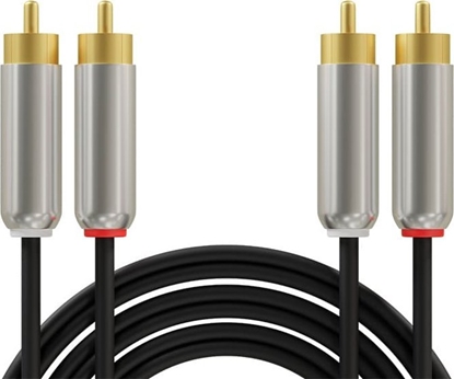 Изображение Kabel Blow RCA (Cinch) x2 - RCA (Cinch) x2 2.5m czarny (91-251#)