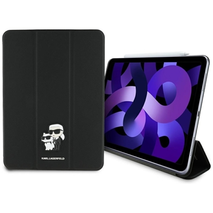 Изображение Karl Lagerfeld KLFC11RM24SAKCK iPad Air   11" 2024 Book Cover czarny/black Saffiano Magnetic Karl &Choupette