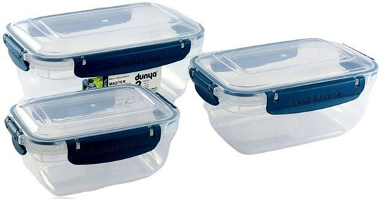 Изображение Katex Kpl. Pojemników prostoktne MASTER 3 cz /400,800,1400 ml/