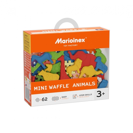 Picture of Klocki Mini Waffle - Zwierzęta 62 elementy