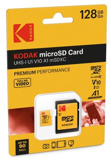 Picture of Kodak MicroSDXC 128GB UHS-I U1 V10 A1 Premium