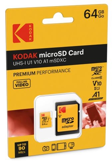 Picture of Kodak MicroSDXC 64GB UHS-I U1 V10 A1 Premium