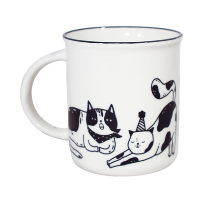 Attēls no Krūze keramiska 330ml, kaķi