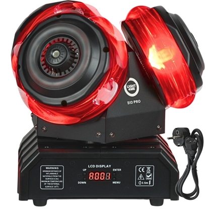 Изображение LIGHT4ME SID PRO ruchomy multiefekt wietlny 5w1 owietlenie sceniczne LED DMX beam ring laser R/G/B 12x10W RGBW
