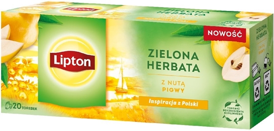 Picture of Lipton Herbata zielona Z nut pigwy 20 torebek