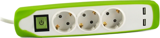 Изображение Listwa zasilajca Electraline Ilgiklis su jungikliu 3/2m