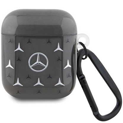 Изображение Mercedes-Benz Mercedes MEA28DPMGS AirPods 1/2 cover black/black Large Star Pattern