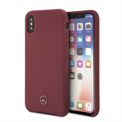 Attēls no Mercedes-Benz Mercedes Silicone Line iPhone X/XS Case - Red