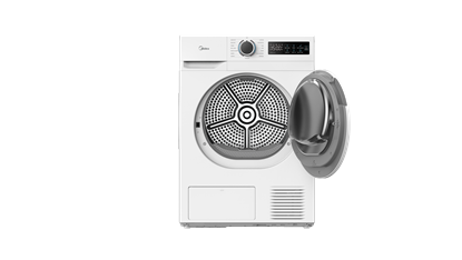 Attēls no Midea | Dryer | MD110H70/W-HR | Energy efficiency class E | Front loading | 7 kg | LED | Depth 60 cm | White
