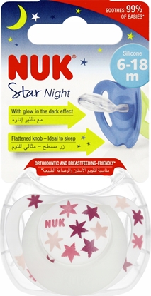 Attēls no NUK SMOCZEK USP 6-18M NIGHT róowy 10736752 1/6