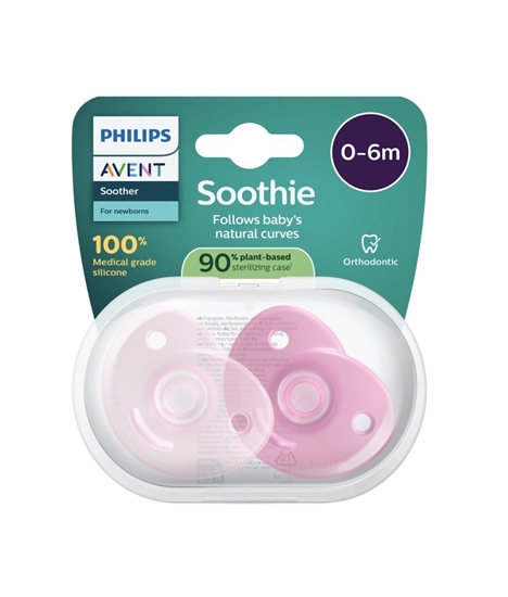 Изображение Philips Avent Soothie Baby Pacifier 0-6m 2pcs Pink