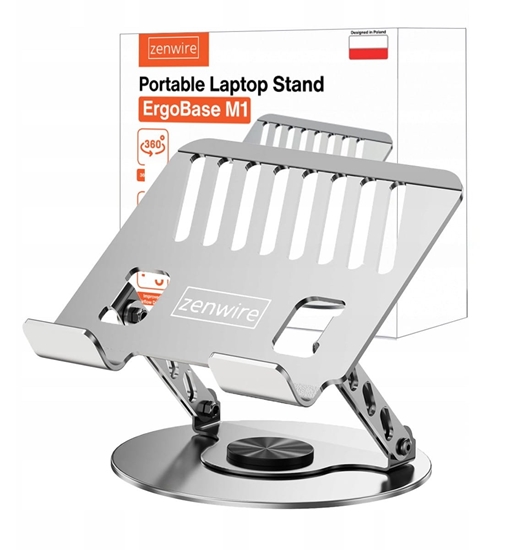 Изображение Podstawka Podkadka pod Laptopa Tablet Regulowana Chodzca Obrotowa 15 17