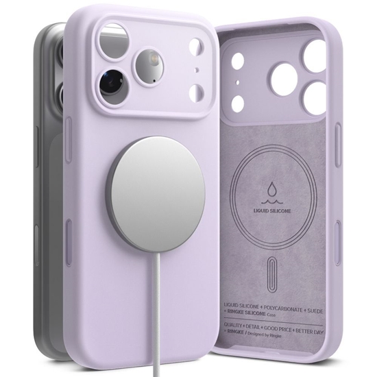 Picture of Ringke Ringke Silicone Magnetic MagSafe Case for iPhone 17 Pro Max - Purple
