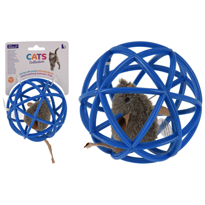 Изображение Rotaļlieta kaķiem Bumba ar pelīti 11cm